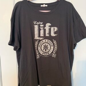 Maurices Charcoal Graphic Tee - Short Sleeve